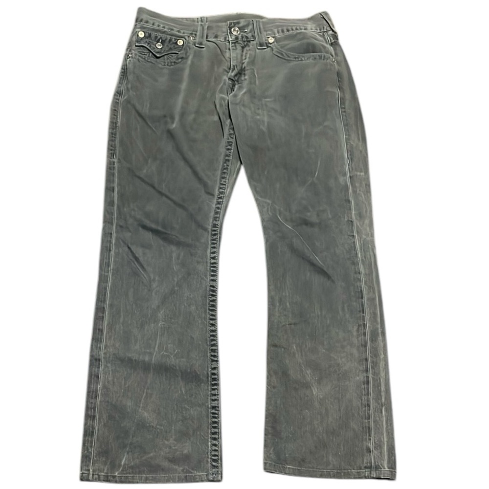 True Religion Size 32 Ricky Blue Gray Denim Jeans